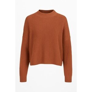 Forever 21 Rust Oversized Knit Sweater M Slouchy Cozy Fall‎ Soft Textured